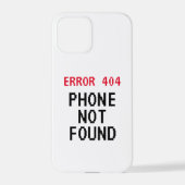 Fout 404 Telefoon niet gevonden grappige iPhone 12 Hoesje (Achterkant)