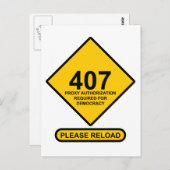 Fout 407: De Vereiste Authentificatie van de Volma Briefkaart (Voorkant / Achterkant)