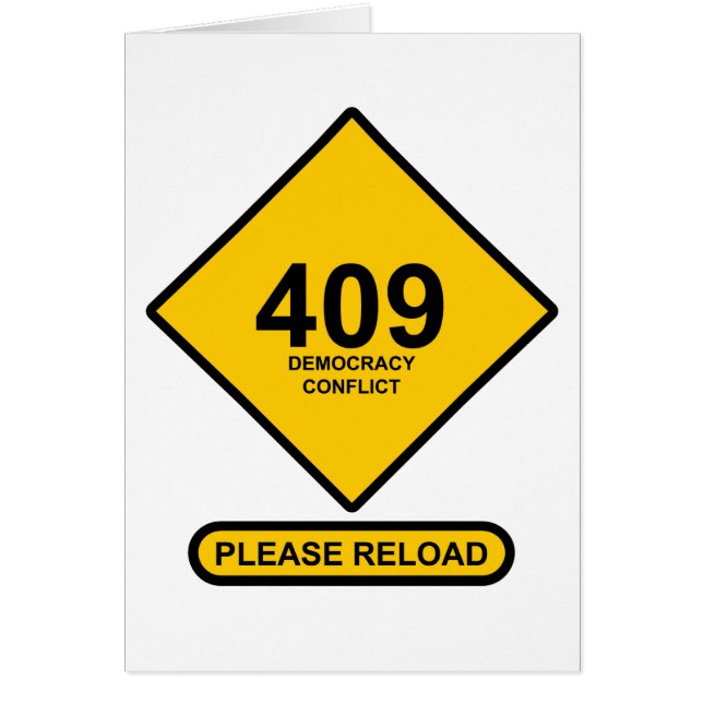 Fout 409: Democratieconflict (Voorkant)
