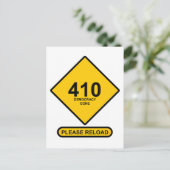 Fout 410: Democracy Gone Briefkaart (Staand voorkant)