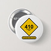 Fout 410: Democracy Gone Ronde Button 5,7 Cm (Voorkant /achterkant)