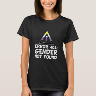 Fout androgynyale niet-bindende genderidentiteit G T-shirt
