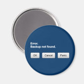 Fout. Back-up niet gevonden. OK- Annuleren - Panie Magneet (Voorkant / Achterkant)