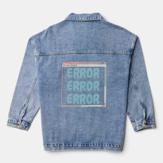 fout denim jacket (Achterkant)