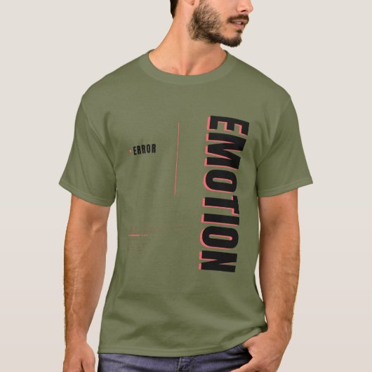 Fout Emotie Grappige Tech Typografie Ontwerp T-shirt (Voorkant)