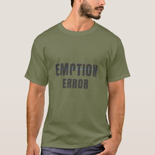 Fout Emotie Grappige Tech Typografie Ontwerp T-shirt (Voorkant)