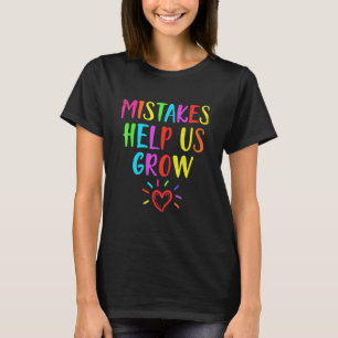 Fout helpt ons terug naar school leraar stude t-shirt