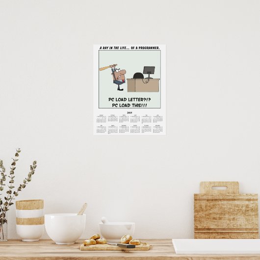 Fout in kalendercomputer 2015 poster (Keuken)