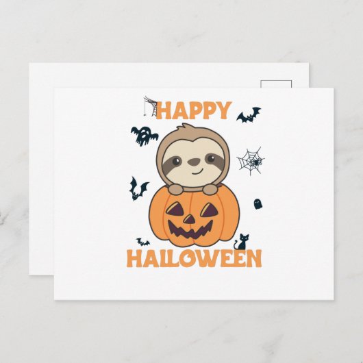Fout in pompoen met snotjes naar Halloween Briefkaart (Voorkant / Achterkant)