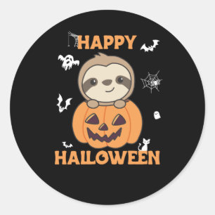 Fout in pompoen met snotjes naar Halloween Ronde Sticker