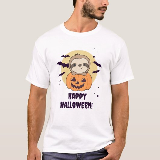 Fout in pompoen, snoet, Happy Halloween T-shirt (Voorkant)