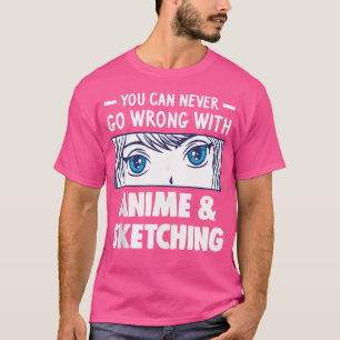 Fout met anime schetsen anime schetsen t-shirt