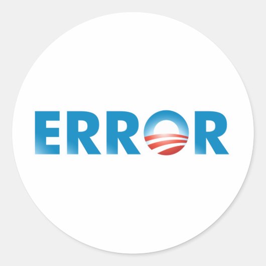 FOUT RONDE STICKER (Voorkant)