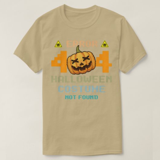 Fout van Halloween Party 404 Halloween Costume nie T-shirt (Design voorkant)