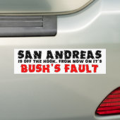 Fout van struik bumpersticker (Op auto)