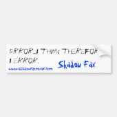 foutbumpersticker bumpersticker (Voorkant)