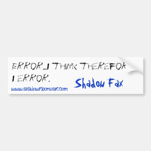 foutbumpersticker bumpersticker (Voorkant)