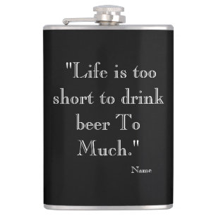 Foute Quote Bier & Wijn Fles Heupfles
