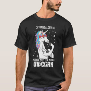 Foute Unicorn Cytomegalovirus Awareness Supporter T-shirt