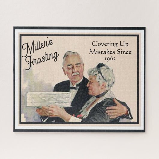 Fouten bedekken met Frosting Cake gepersonaliseerd Legpuzzel (Horizontaal)