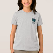 Fouten en bloemen Tri-Blend shirt (Voorkant)