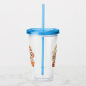 Fouten helpen ons groeien - speelse bloemen Motiva Acryl Drinkbeker (Rechts)