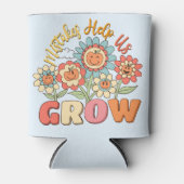 Fouten helpen ons groeien - speelse bloemen Motiva Blikjeskoeler (Voorkant)