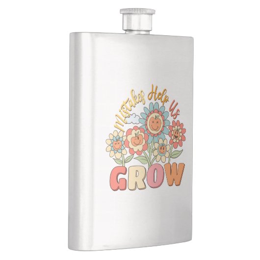 Fouten helpen ons groeien - speelse bloemen Motiva Flacon (Rechts)