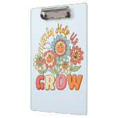 Fouten helpen ons groeien | Speelse bloemenmotivat Klembord (Links)