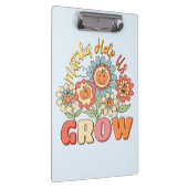 Fouten helpen ons groeien | Speelse bloemenmotivat Klembord (Rechts)