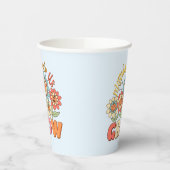 Fouten helpen ons groeien | Speelse bloemenmotivat Papieren Bekers (Links)