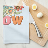 Fouten helpen ons groeien | Speelse bloemenmotivat Theedoek (Quarter Fold)