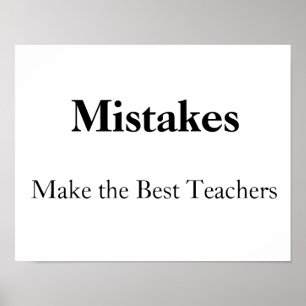 fouten maken de beste leerkrachten poster