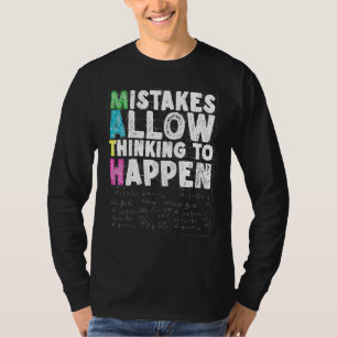 Fouten maken denken mogelijk, Wiskunde leraar 1 T-shirt