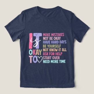 Fouten maken is goed om jezelf te zijn Tri-Blend shirt