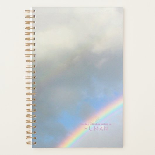 Fouten maken ons menselijke regenboogfoto planner (Voorkant)