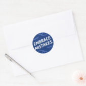 FOUTEN OMARMEN RONDE STICKER (Envelop)