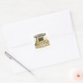 Fouten opsporen in mijn leven Funny programmeur st Vierkante Sticker (Envelop)