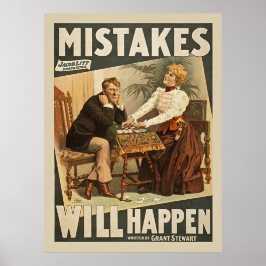 Fouten uit het verleden gebeuren poster (Voorkant)
