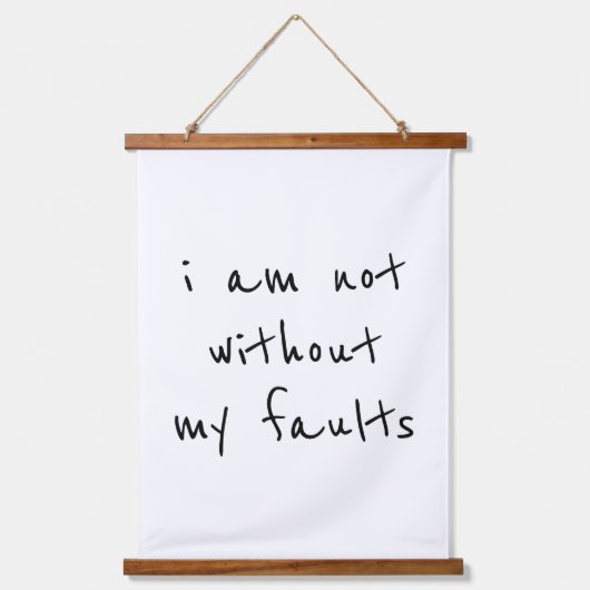 Fouten Wood Afgebroken Muur Afbeelding Hangend Wandkleed (Voorkant)