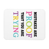 Fouten zijn een bewijs dat je probeert magneet (Horizontaal)