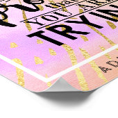 Fouten zijn een bewijs dat je probeert - Motivatie Poster (Hoek)