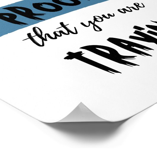 Fouten zijn een bewijs dat je probeert poster (Hoek)