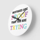 Fouten zijn een bewijs dat je probeert ronde klok (Hoek)