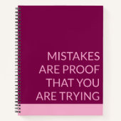 Fouten zijn het bewijs dat je Notitieboek probeert (Voorkant)