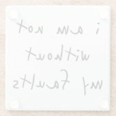 Foutglas Onderzetter Glazen Onderzetter (Achterkant)