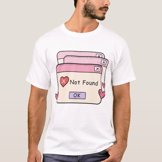 Foutliefde niet gevonden t-shirt (Voorkant)