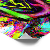 Foutmelding cyberpunk dystopian Future Art Poster (Hoek)