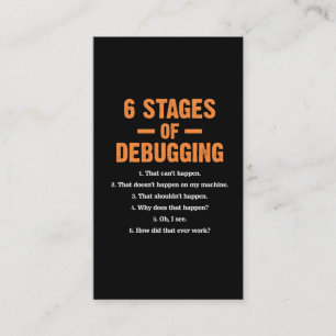 Foutopsporing Coder Bug Coding Computer Programmer Visitekaartje