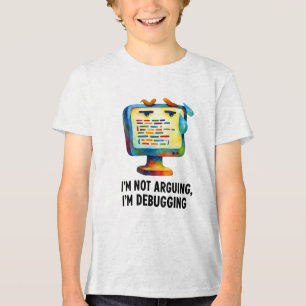 Foutopsporing Computer Art - Ik ben niet ruzie mak Tri-Blend Shirt